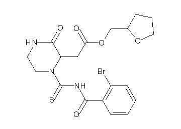 tetrahydro-2-furanylmethyl (1-{[(2-bromobenzoyl)amino]carbonothioyl}-3-oxo-2-piperazinyl)acetate