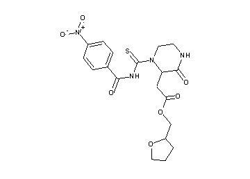 tetrahydro-2-furanylmethyl (1-{[(4-nitrobenzoyl)amino]carbonothioyl}-3-oxo-2-piperazinyl)acetate
