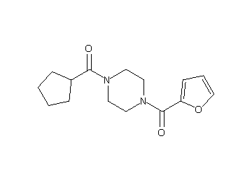 1-(cyclopentylcarbonyl)-4-(2-furoyl)piperazine