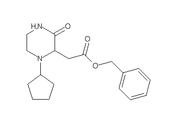 benzyl (1-cyclopentyl-3-oxo-2-piperazinyl)acetate