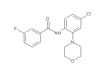 N-[4-chloro-2-(4-morpholinyl)phenyl]-3-fluorobenzamide