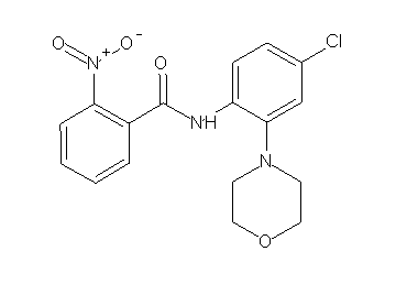 N-[4-chloro-2-(4-morpholinyl)phenyl]-2-nitrobenzamide
