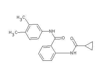 2-[(cyclopropylcarbonyl)amino]-N-(3,4-dimethylphenyl)benzamide