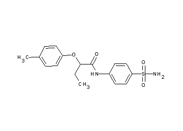 N-[4-(aminosulfonyl)phenyl]-2-(4-methylphenoxy)butanamide