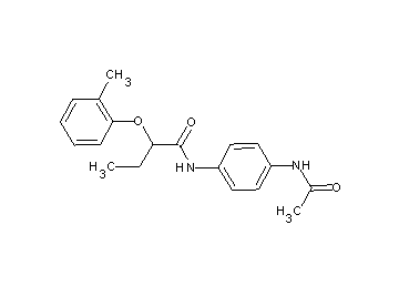 N-[4-(acetylamino)phenyl]-2-(2-methylphenoxy)butanamide