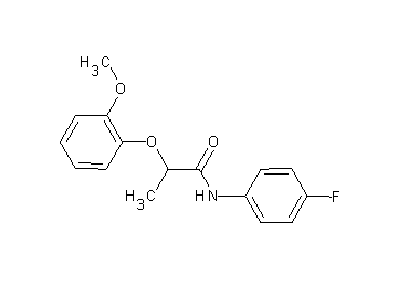 N-(4-fluorophenyl)-2-(2-methoxyphenoxy)propanamide