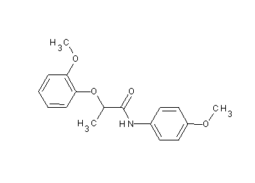 2-(2-methoxyphenoxy)-N-(4-methoxyphenyl)propanamide
