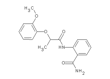 2-{[2-(2-methoxyphenoxy)propanoyl]amino}benzamide