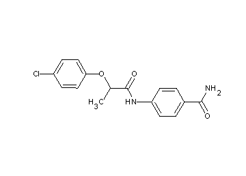 4-{[2-(4-chlorophenoxy)propanoyl]amino}benzamide