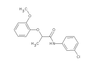 N-(3-chlorophenyl)-2-(2-methoxyphenoxy)propanamide