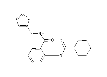 2-[(cyclohexylcarbonyl)amino]-N-(2-furylmethyl)benzamide