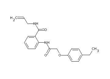 N-allyl-2-{[(4-ethylphenoxy)acetyl]amino}benzamide