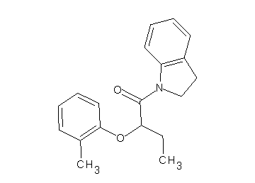 1-[2-(2-methylphenoxy)butanoyl]indoline