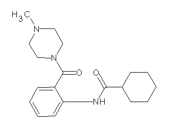 N-{2-[(4-methyl-1-piperazinyl)carbonyl]phenyl}cyclohexanecarboxamide