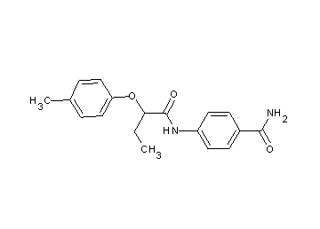 4-{[2-(4-methylphenoxy)butanoyl]amino}benzamide