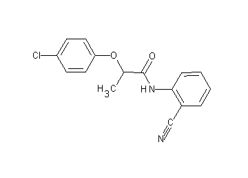 2-(4-chlorophenoxy)-N-(2-cyanophenyl)propanamide