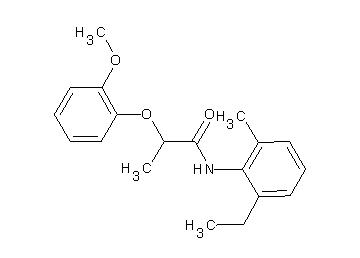 N-(2-ethyl-6-methylphenyl)-2-(2-methoxyphenoxy)propanamide