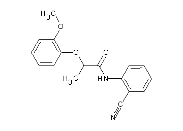 N-(2-cyanophenyl)-2-(2-methoxyphenoxy)propanamide