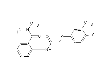 2-{[(4-chloro-3-methylphenoxy)acetyl]amino}-N,N-dimethylbenzamide - Click Image to Close