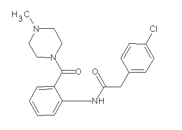 2-(4-chlorophenyl)-N-{2-[(4-methyl-1-piperazinyl)carbonyl]phenyl}acetamide