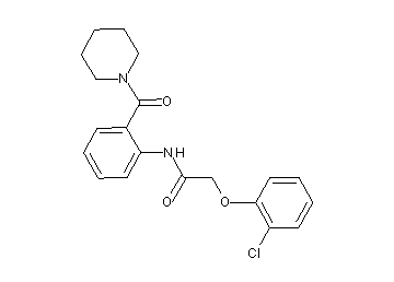 2-(2-chlorophenoxy)-N-[2-(1-piperidinylcarbonyl)phenyl]acetamide
