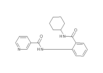 N-{2-[(cyclohexylamino)carbonyl]phenyl}nicotinamide