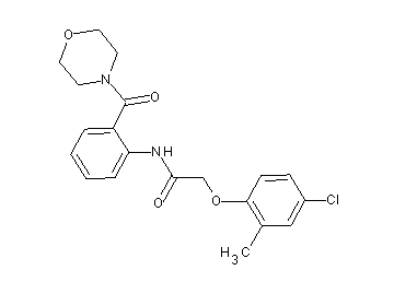2-(4-chloro-2-methylphenoxy)-N-[2-(4-morpholinylcarbonyl)phenyl]acetamide