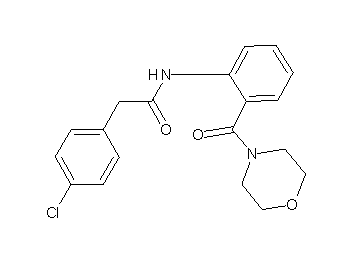 2-(4-chlorophenyl)-N-[2-(4-morpholinylcarbonyl)phenyl]acetamide