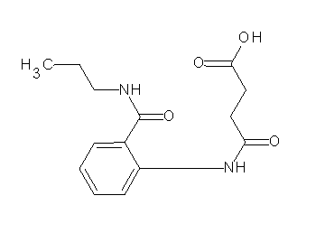 4-oxo-4-({2-[(propylamino)carbonyl]phenyl}amino)butanoic acid