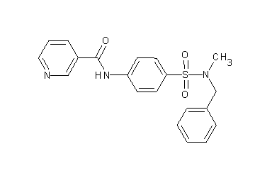 N-(4-{[benzyl(methyl)amino]sulfonyl}phenyl)nicotinamide