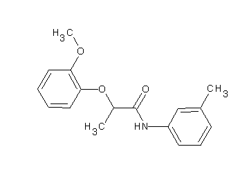 2-(2-methoxyphenoxy)-N-(3-methylphenyl)propanamide