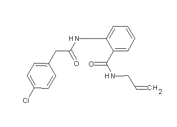 N-allyl-2-{[(4-chlorophenyl)acetyl]amino}benzamide