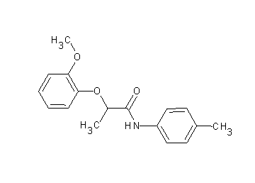 2-(2-methoxyphenoxy)-N-(4-methylphenyl)propanamide
