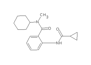 N-cyclohexyl-2-[(cyclopropylcarbonyl)amino]-N-methylbenzamide
