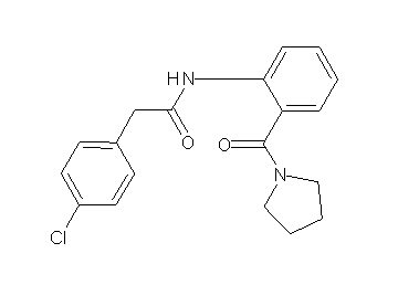 2-(4-chlorophenyl)-N-[2-(1-pyrrolidinylcarbonyl)phenyl]acetamide