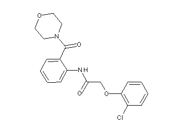 2-(2-chlorophenoxy)-N-[2-(4-morpholinylcarbonyl)phenyl]acetamide