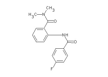 2-[(4-fluorobenzoyl)amino]-N,N-dimethylbenzamide