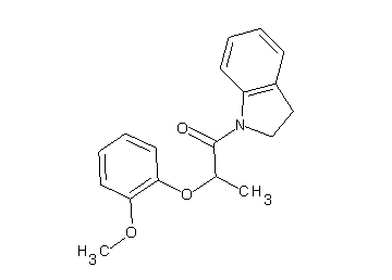 1-[2-(2-methoxyphenoxy)propanoyl]indoline