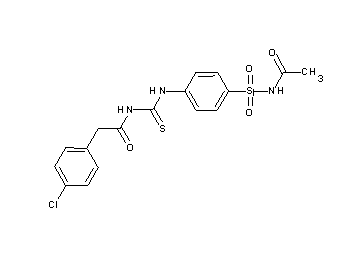 N-[({4-[(acetylamino)sulfonyl]phenyl}amino)carbonothioyl]-2-(4-chlorophenyl)acetamide