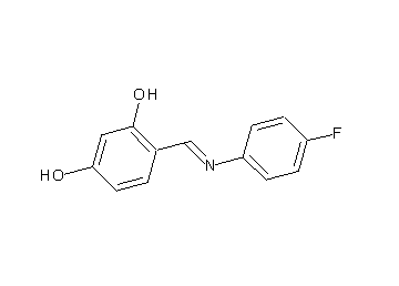 4-{[(4-fluorophenyl)imino]methyl}-1,3-benzenediol