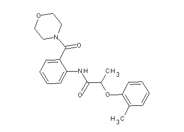 2-(2-methylphenoxy)-N-[2-(4-morpholinylcarbonyl)phenyl]propanamide