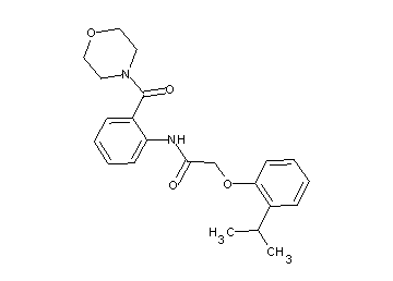 2-(2-isopropylphenoxy)-N-[2-(4-morpholinylcarbonyl)phenyl]acetamide