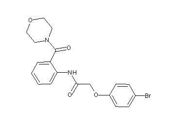 2-(4-bromophenoxy)-N-[2-(4-morpholinylcarbonyl)phenyl]acetamide