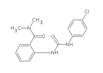 2-({[(4-chlorophenyl)amino]carbonyl}amino)-N,N-dimethylbenzamide