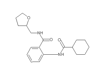 2-[(cyclohexylcarbonyl)amino]-N-(tetrahydro-2-furanylmethyl)benzamide