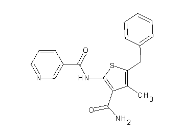 N-[3-(aminocarbonyl)-5-benzyl-4-methyl-2-thienyl]nicotinamide