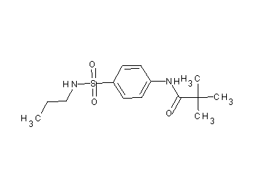 2,2-dimethyl-N-{4-[(propylamino)sulfonyl]phenyl}propanamide