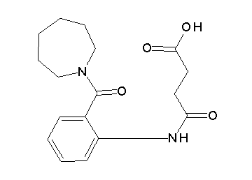 4-{[2-(1-azepanylcarbonyl)phenyl]amino}-4-oxobutanoic acid