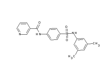 N-(4-{[(3,5-dimethylphenyl)amino]sulfonyl}phenyl)nicotinamide