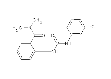 2-({[(3-chlorophenyl)amino]carbonyl}amino)-N,N-dimethylbenzamide